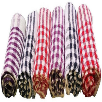 DPCREATIONS Kitchen Napkins,Chapati Napkin, Duster Cleaner, Cleaning Cloth Soft and Multicolor Multipurpose Work of Kitchen, Table Wiper Set of 06 PCS (18 x 18 Inch) Wet and Dry Cotton Cleaning Cloth(6 Units)