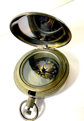Robin Export Company Nautical Pocket Push Button Compass Compass(Black)
