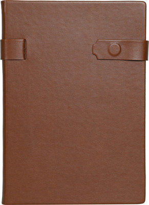 MAHAVIR A5 Elegant Notes A5 Notebook Single Ruled 192 Pages(Tan Brown)