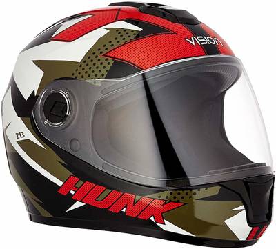 Steelbird SBH-11 HUNK Matt Black/Green 60cm Motorbike Helmet