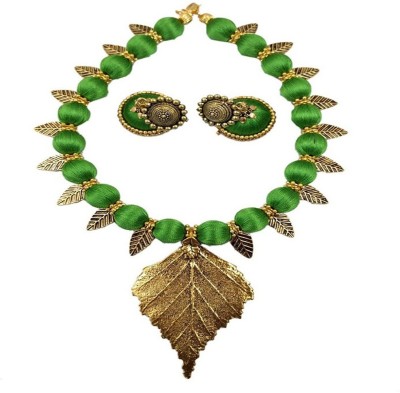 ambal Dori Green, Gold Jewellery Set(Pack of 1)