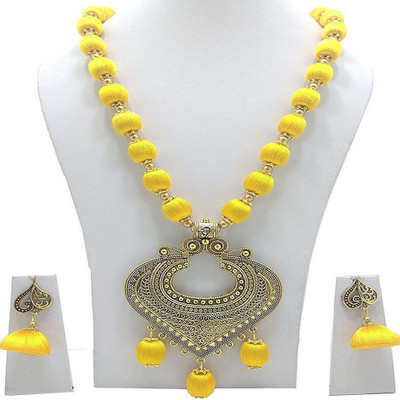 ambal Dori Yellow Jewellery Set(Pack of 1)
