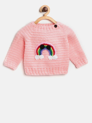 CHUTPUT Woven Round Neck Casual Baby Boys & Baby Girls Multicolor Sweater