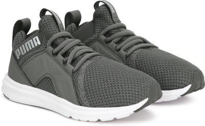 PUMA Enzo Weave AC PS Boys & Girls Lace Sneakers(Grey, 16 Years & Above)