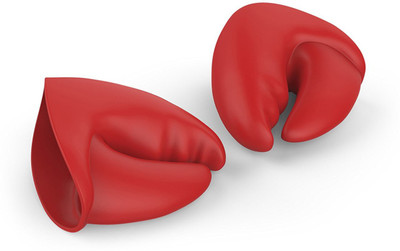 Kanha Red Silicon Kitchen Linen Set(Pack of 2)