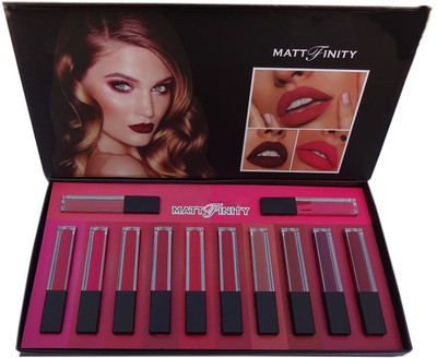 TUKAMCHA MATT FINITY 24H LONG LASTING WATERPROOF LIPSTICK(multicolor, 8 ml)