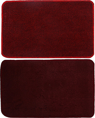 KUBER INDUSTRIES Microfiber Bathroom Mat(Multicolor, Free, Pack of 2)