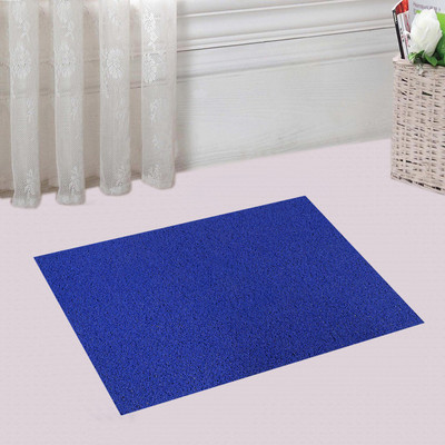 KUBER INDUSTRIES Rubber Bathroom Mat(Blue, Free)