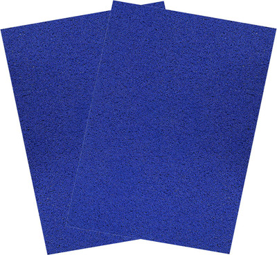 KUBER INDUSTRIES Rubber Bathroom Mat(Blue, Free, Pack of 2)