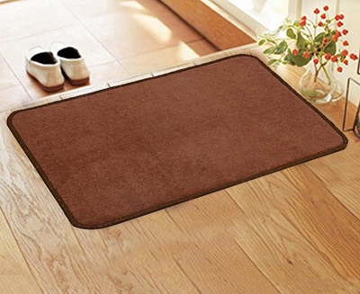 KUBER INDUSTRIES Microfiber Door Mat(Brown, Free)