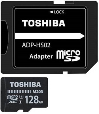 TOSHIBA M203 128 GB MicroSDXC Class 10 100 MB/s Memory Card(With Adapter)