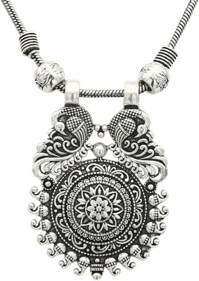 Sasitrends Sasitrends Traditional Oxidized German Silver Necklace for Women and Girls Metal Necklace