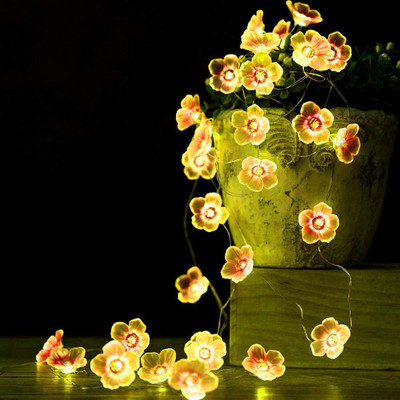 KUBER INDUSTRIES 28 LEDs 10.16 m Yellow Flickering String Rice Lights(Pack of 2)