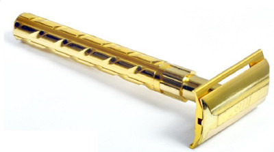 PRAMUKH STORE Double Edge Safety Razor Brass Razor For Men With 5 Shaving Blades, Men