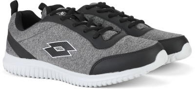 Lotto POUNDER Running Shoes For Men (Black, Grey) - SIze 7