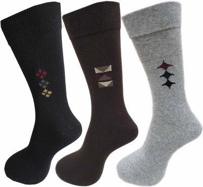 RC. ROYAL CLASS Men Printed Calf Length(Pack of 3)