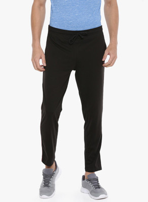 Force NXT Super Combed Cotton Solid Men Black Track Pants