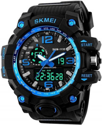 Trex 1155-Blue Multi Function Working Stylish Sporty Look Semi Water&Shock Resistance Alarm Analog Watch - For Men