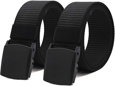 EDIFIER Men & Women Casual Black, Black Nylon, Canvas Belt