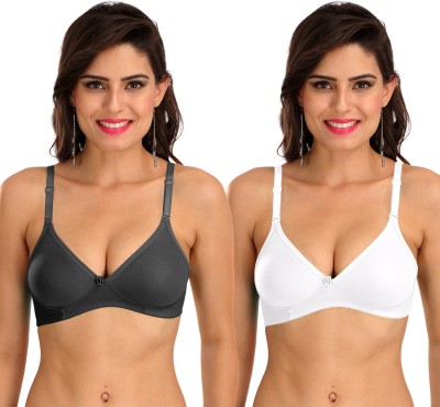 SONA M1001 Everyday with Free Transparent Straps Women T-Shirt Non Padded Bra(Multicolor)