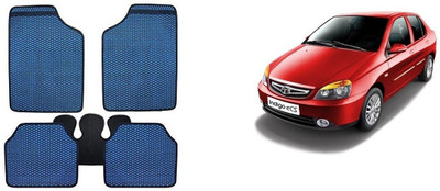 Autofetch Rubber Standard Mat For  Tata Indigo CS(Blue)