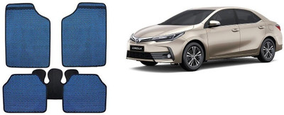Autofetch Rubber Standard Mat For  Toyota Corolla Altis(Blue)