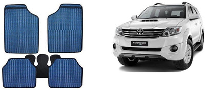 Autofetch Rubber Standard Mat For  Toyota Fortuner(Blue)