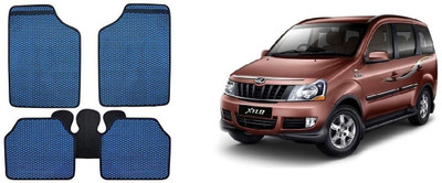 Autofetch Rubber Standard Mat For  Mahindra Xylo(Blue)