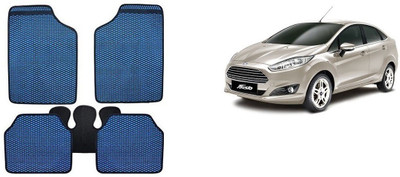 Autofetch Rubber Standard Mat For  Ford New Fiesta(Blue)