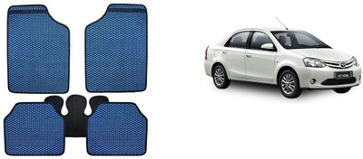 Autofetch Rubber Standard Mat For  Toyota Etios(Blue)