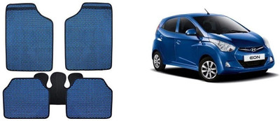 Autofetch Rubber Standard Mat For  Hyundai Eon(Blue)