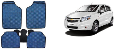 Autofetch Rubber Standard Mat For  Chevrolet Sail UVA(Blue)