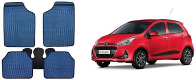 Autofetch Rubber Standard Mat For  Hyundai Grand i10(Blue)