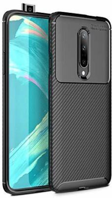 KloutCase Back Cover for One Plus 7 Pro, Rugged Armor, Carbon Fiber Shock Proof, Back Cover Case(Black, Grip Case, Silicon, Pack of: 1)