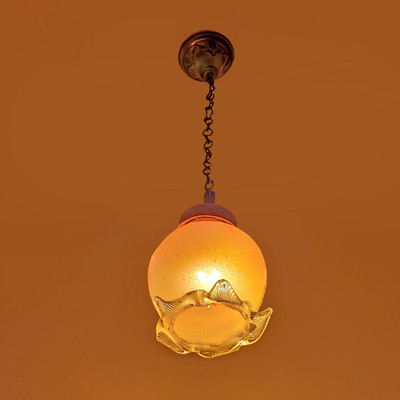 PR Prashant Ceiling Pendant Designer Shaped Hanging Lamp (Yellow) Pendants Ceiling Lamp(Yellow)