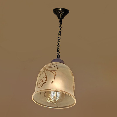 PR Prashant Ceiling Pendant Designer Bell Hanging Lamp (Clear) Pendant Lamp Ceiling Lamp(Clear)