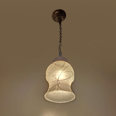 PR Prashant Ceiling Designer Printed Pendant Hanging Light (White) Pendant Lamp Ceiling Lamp(White)
