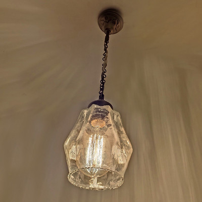 PR Prashant Ceiling Pendant Designer Printed Hanging Light (Clear) Pendant Lamp Ceiling Lamp(Clear)