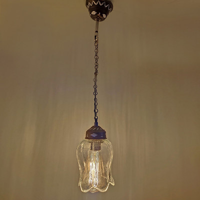 PR Prashant Ceiling Pendant Designer Flower Hanging Lamp (Clear) Pendant Lamp Ceiling Lamp(Clear)