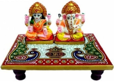 Himshikhar Himshikhar Marble Pooja Chowki(Multicolor, Pack of 1)