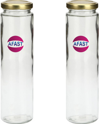 AFAST Glass Fridge Container  - 350 ml(Pack of 2, Clear)