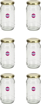 AFAST Glass Fridge Container  - 400 ml(Pack of 6, Clear)