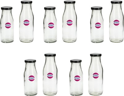 AFAST Glass Fridge Container  - 300 ml(Pack of 10, Clear)