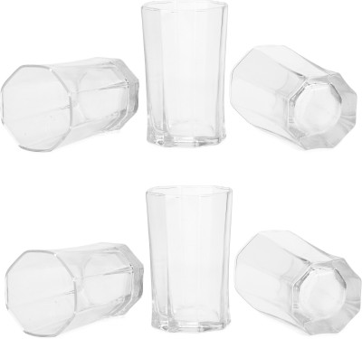 AFAST (Pack of 6) Gloss-A6.z Glass Set Water/Juice Glass(330 ml, Glass, Clear)