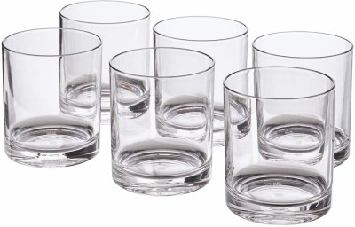 PR Prashant (Pack of 6) small-glass-po-6 Glass Set Water/Juice Glass(275 ml, Glass, Clear)