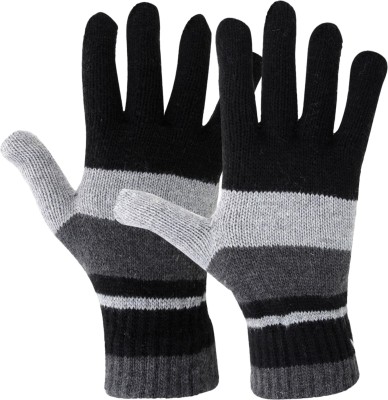 ZACHARIAS Striped Winter Men & Women Gloves