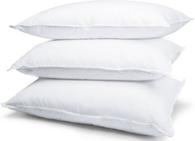 KUBER INDUSTRIES Microfibre Nature Sleeping Pillow Pack of 3(White)