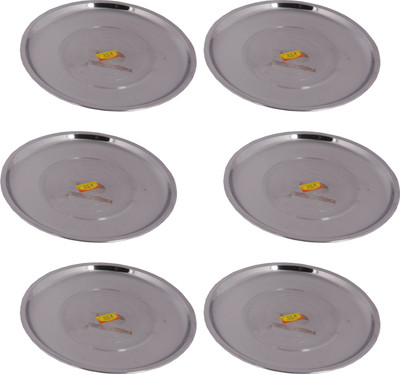 Shivshakti Arts Handmade Dinner Plate(6 Dinner Plate)