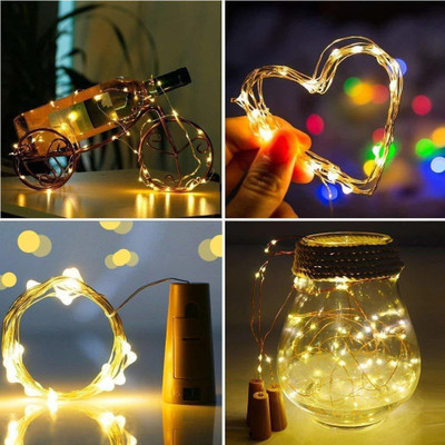 NISCO 20 LEDs 2 m Yellow Steady String Rice Lights(Pack of 1)