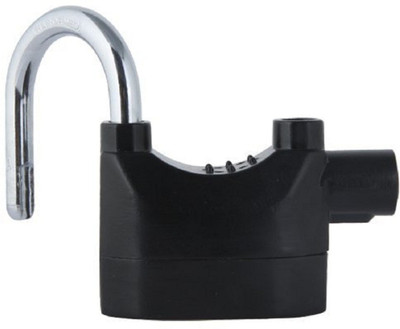 DIVUE Motorcycle Motion Sensor Waterproof Security Alarm Padlock Bicycle Lock Safety Lock(Black)